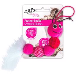 All For Paws Kattelegetøj Feather Snake PINK